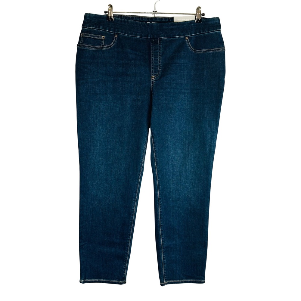 New Chico's Womans 3P 16 Petite Jeans Pull On Jegging Blue Denim Stretch NWT